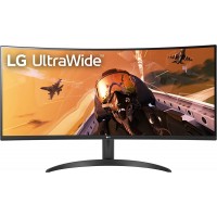 LG 34WP65C-B 34-Inch 21:9 Curved UltraWide QHD (3440x1440) VA Display with sRGB 99% Color Gamut and HDR 10 and 3-Side Virtually Borderless Display with Tilt/Height Adjustable Stand -Black