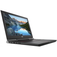 Dell Inspiron 7577 Gaming Laptop - Intel Core i7-7700HQ, 15.6-Inch FHD, 1TB + 128GB,16GB, 4GB VGA-GTX1050Ti, Eng-Arb-KB, Windows 10, Black
