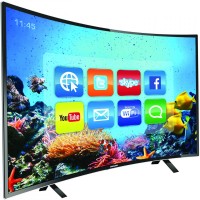 Nikai 43 Inch Full HD LED Smart Curved TV - Black, NTV4300CSLED